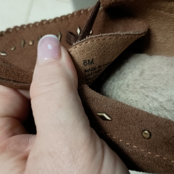 Sporto Brown Genuine Suede mule slide sz 8 - Picture 5 of 5